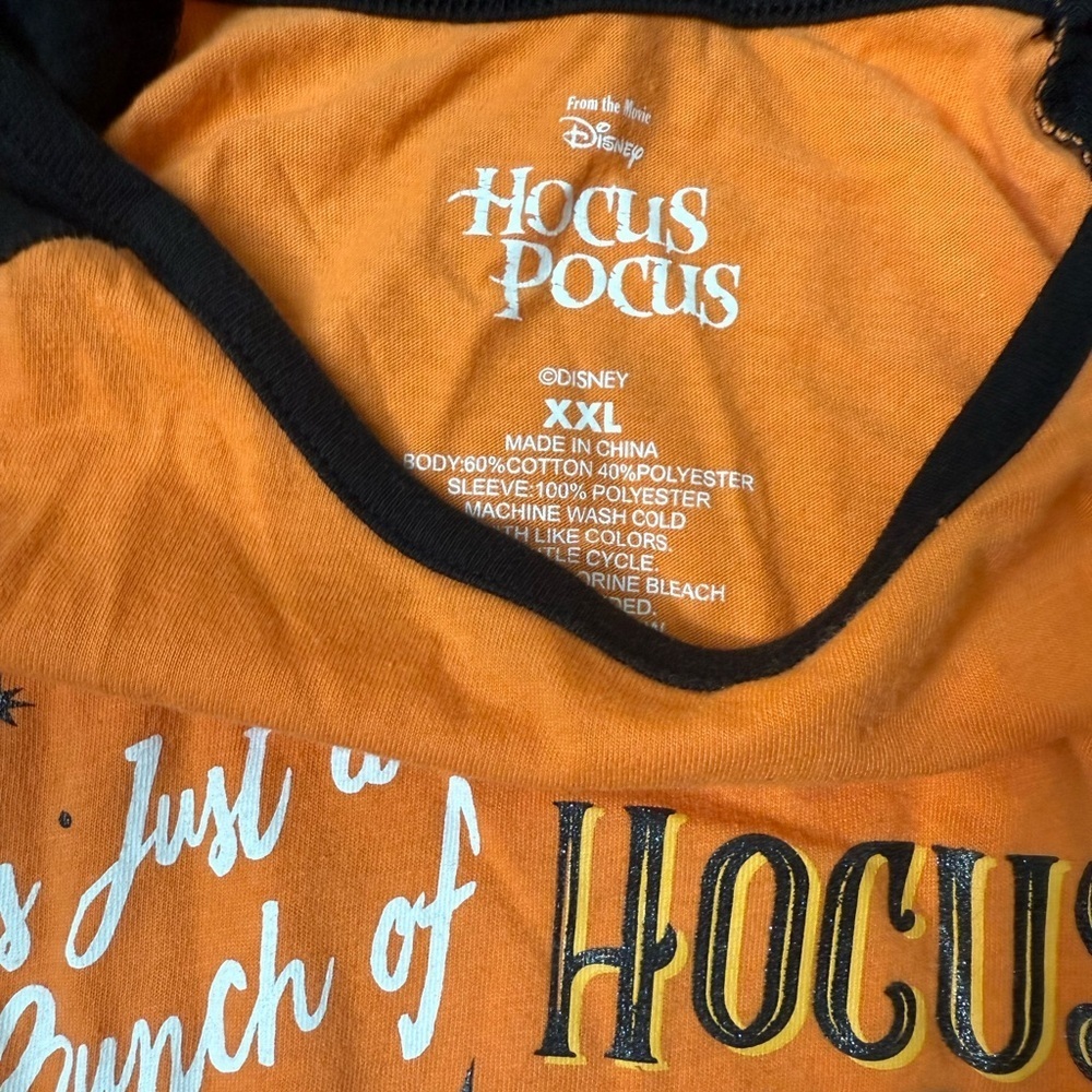 Hocus Pocus Long Sleeve Baseball Tee - XXL NWOT - Picture 2 of 5